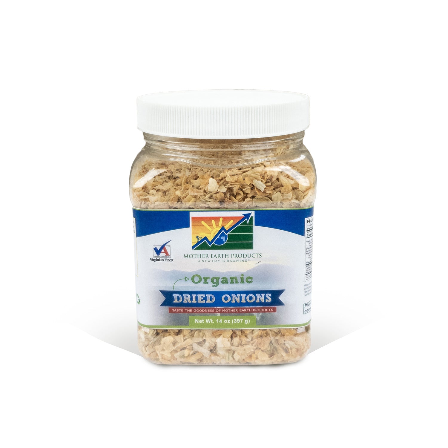Organic Dried Onions Quart Jar